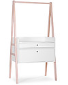 Childhome Cassettiera/Fasciatoio Convertibile Nordic Acacia, Bianco - Si trasforma in scrivania! Cassettiere
