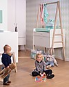 Childhome Cassettiera/Fasciatoio Convertibile Nordic Acacia, Bianco - Si trasforma in scrivania! Cassettiere