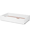 Childhome Cassettone per Lettino con Sbarre in Legno di Faggio 60 x 120 cm, Bianco Lettini con Sbarre