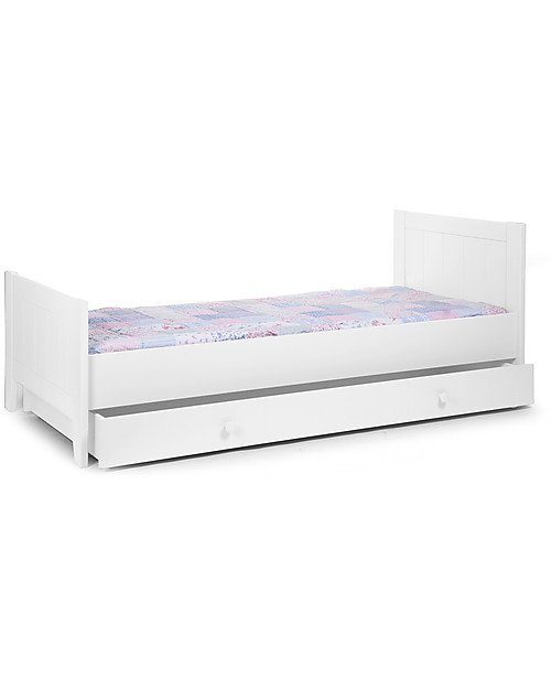 Childhome Cassettone per Letto Singolo Flemish, Bianco - 90 x 200 cm Letti Singoli