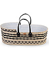 Childhome Cesta Portabebè Moses Natural con Materasso + Rivestimento + Maniglie - 84x45 cm Culle e Ceste