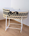 Childhome Cesta Portabebè Moses Natural con Materasso + Rivestimento + Maniglie - 84x45 cm Culle e Ceste