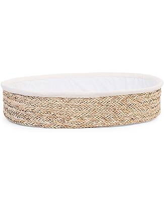 Childhome Cesta Portabebè - Naturale - Include Materasso e Rivestimento - 71x53x12 cm Culle e Ceste
