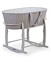 Childhome Cesta Portabèbè Moses Natural con Materasso, Rivestimento e Maniglie - 84 x 47 x 26 cm Culle e Ceste