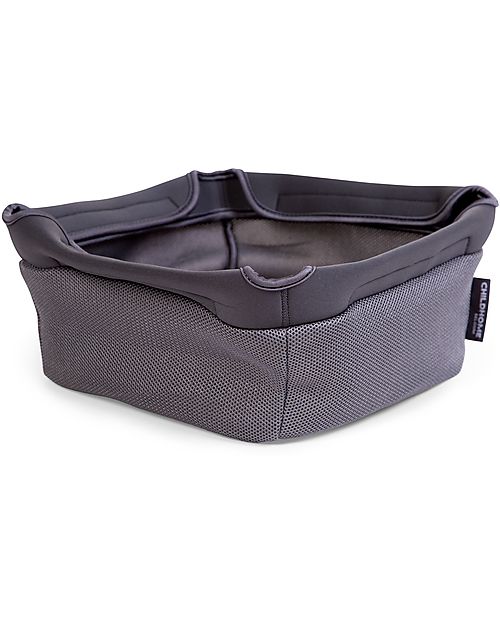 Childhome Cesto Portaoggetti per Seggiolone Evolu, Antracite - 30x30x13 cm Accessori per Seggioloni