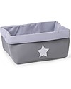 Childhome Contenitore Grigio con Stella - 40x30x20 cm Contenitori Portaoggetti