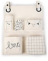 Childhome Contenitore Portaoggetti da Appendere, 100% Cotone - 60x50x5 cm Portaoggetti da Muro