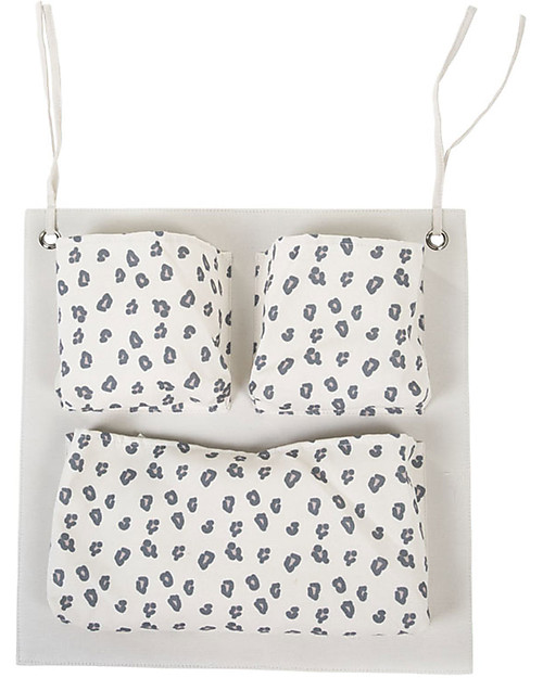 Childhome Contenitore Portaoggetti da Appendere - Leopardo Portaoggetti da Muro