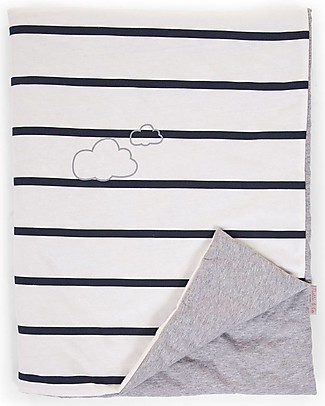 Childhome Coperta Bambino- 80X100 CM - Jersey – A Righe Coperte