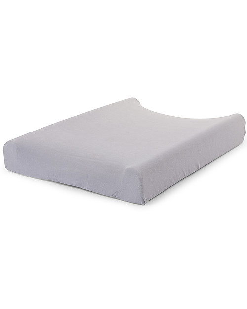 Childhome Coprifasciatoio in Tricot di Cotone - Grigio Pastello - 70x50 cm Accessori per Fasciatoi