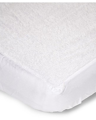 Childhome CopriMaterasso Impermeabile con Angoli 140x70 cm - Bianco Materassi