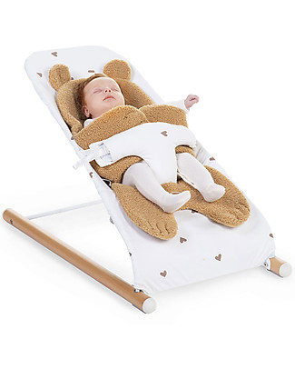 Childhome Cover per Sdraietta Evolux - Cotone - Cuori Dorati Sdraiette