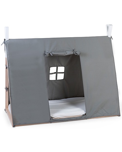 Childhome Cover per Struttura Letto Tipi Childhome - Grigio  - 140x70 cm Letti Montessoriani