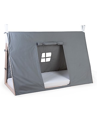 Childhome Cover per Struttura Letto Tipi Childhome, Grigio - 90 x 200 cm Letti Montessori