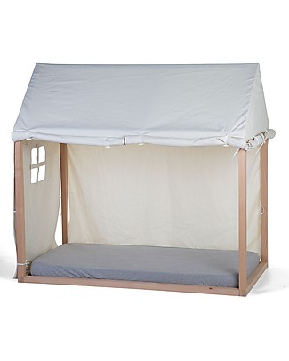 Childhome Cover Tipi per Struttura Letto Casetta Childhome, Bianco - 140x70 cm Letti Montessori