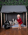 Childhome Cover Tipi per Struttura Letto Casetta ChildWood - Grigio Scuro  - 70 x 140 cm Letti Montessoriani
