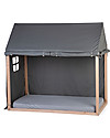 Childhome Cover Tipi per Struttura Letto Casetta ChildWood - Grigio Scuro  - 70 x 140 cm Letti Montessoriani