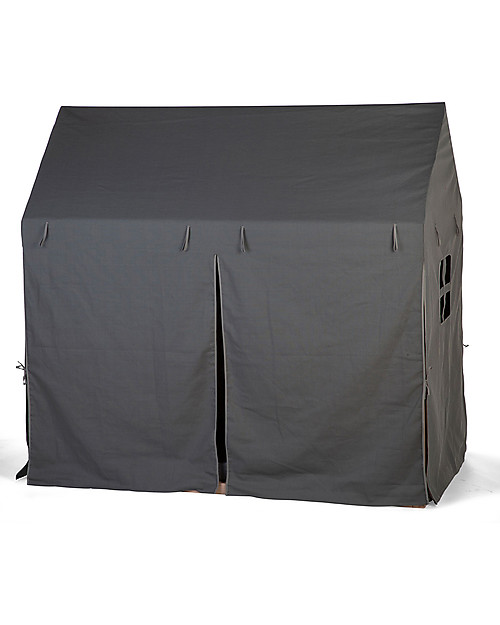 Childhome Cover Tipi per Struttura Letto Casetta ChildWood - Grigio Scuro  - 70 x 140 cm Letti Montessoriani