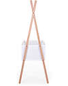 Childhome Culla Evolutiva Tipi con Appendiabiti - 90x50 cm - Legno di Faggio Culle e Ceste