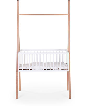 Childhome Culla Evolutiva Tipi con Appendiabiti - 90x50 cm - Legno di Faggio Letti Trasformabili