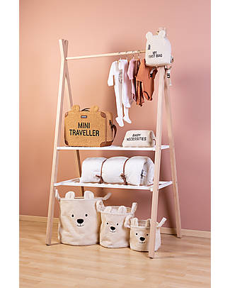 Childhome Culla Evolutiva Tipi con Appendiabiti - 90x50 cm - Legno di Faggio Letti Trasformabili