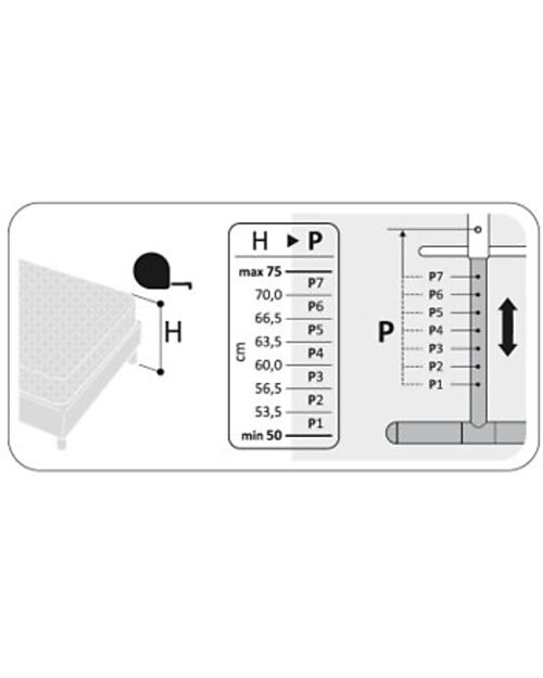 Childhome Culla Evolux 2 in 1 Co-Sleeper - Bianco -  97 x 64 x 85 cm Culle Next To Me