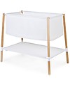 Childhome Culla Evolux in Legno e Retina Traspirante, Natural/Bianco - 50x90 cm Culle e Ceste
