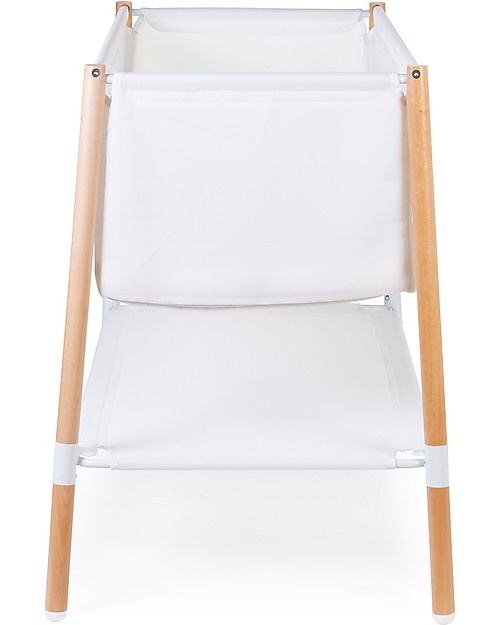 Childhome Culla Evolux in Legno e Retina Traspirante, Natural/Bianco - 50x90 cm Culle e Ceste