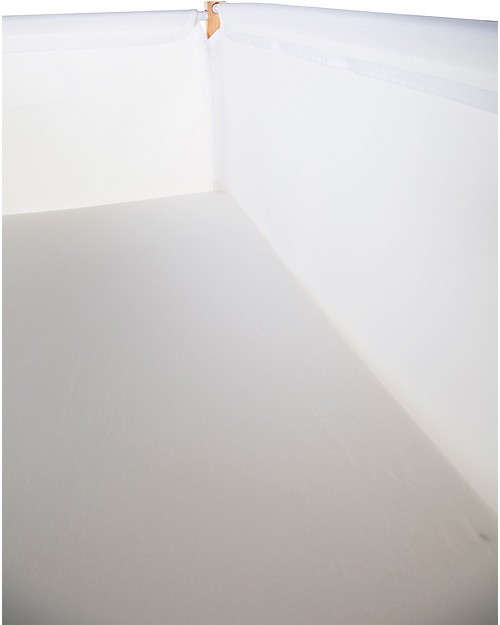 Childhome Culla Evolux in Legno e Retina Traspirante, Natural/Bianco - 50x90 cm Culle e Ceste