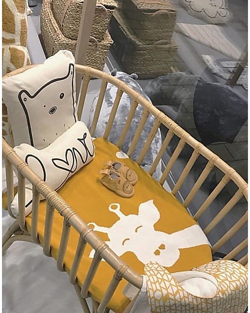 Childhome Culla in Rattan con Materasso, Naturale - 90 x 50 x 70 cm Culle e Ceste