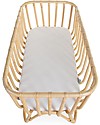 Childhome Culla in Rattan con Materasso - Naturale - 90 x 50 x 70 cm Culle e Ceste