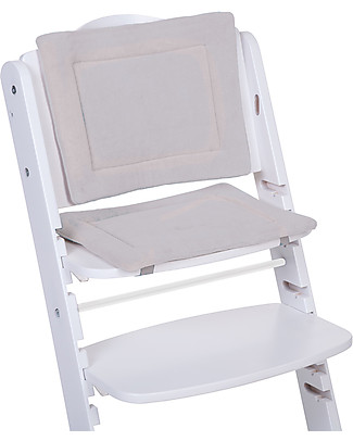 Childhome Cuscini Tricot per Seggiolone Evolutivo Lambda 2 e 3, Grigio Chiaro - Set di 2 Seggioloni