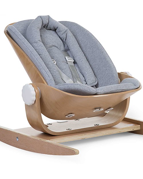 Childhome Cuscino con Riduttore per Sdraietta WoodRock - Grigio Accessori per Seggioloni