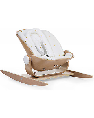 Childhome Cuscino con Riduttore per Sdraietta WoodRock - Pois Dorati Cuscini Arredo_
