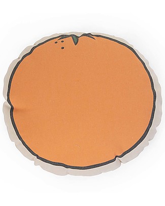 Childhome Cuscino in Cotone a Forma di Arancia - 38x36x15 cm Cuscini Arredo