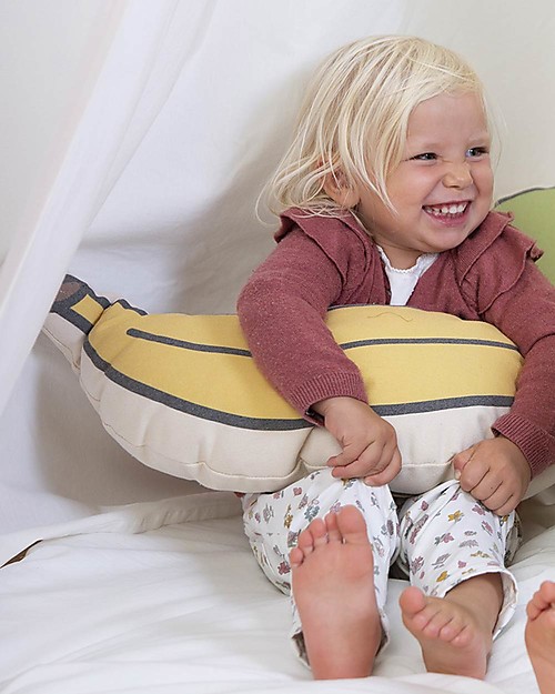 Childhome Cuscino in Cotone a Forma di Banana - 54x32x14 cm Cuscini Arredo