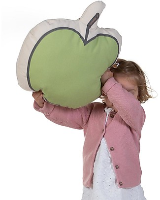 Childhome Cuscino in Cotone a Forma di Mela - 43x40x15 cm Cuscini Arredo