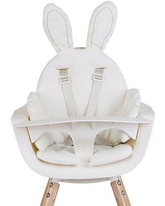 Childhome Cuscino per Seggiolone Coniglietto - Bianco Seggioloni
