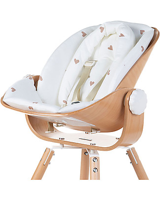 Childhome Cuscino per Seggiolone Evolutivo Evolu con Riduttore - Cuori Seggioloni Pappa