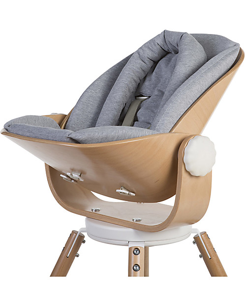 Childhome Cuscino per Seggiolone Evolutivo Evolu con Riduttore - Grigio Accessori per Seggioloni