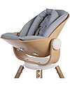 Childhome Cuscino per Seggiolone Evolutivo Evolu con Riduttore - Grigio Accessori per Seggioloni