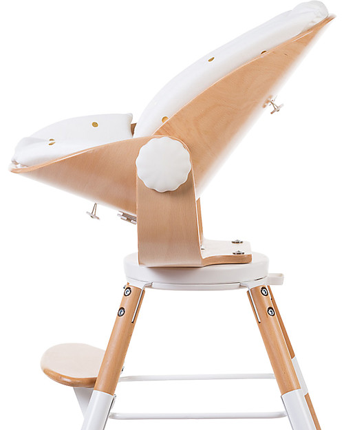 Childhome Cuscino per Seggiolone Evolutivo Evolu con Riduttore - Pois Dorati Accessori per Seggioloni