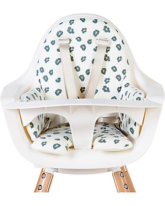 Childhome Cuscino per Seggiolone Evolutivo Evolu, Evolu2 e Evolu One.80°, Leopardato - Cotone Seggioloni