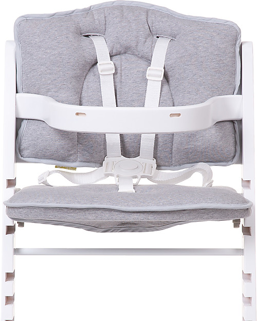 Childhome Cuscino per Seggiolone Evolutivo Lambda 2 e 3, Grigio Chiaro - Set di 2, 100% jersey di cotone Accessori per Seggioloni