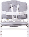 Childhome Cuscino per Seggiolone Evolutivo Lambda 2 e 3, Grigio Chiaro - Set di 2, 100% jersey di cotone Accessori per Seggioloni