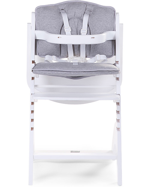 Childhome Cuscino per Seggiolone Evolutivo Lambda 2 e 3, Grigio Chiaro - Set di 2, 100% jersey di cotone Accessori per Seggioloni