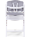 Childhome Cuscino per Seggiolone Evolutivo Lambda 2 e 3, Grigio Chiaro - Set di 2, 100% jersey di cotone Accessori per Seggioloni