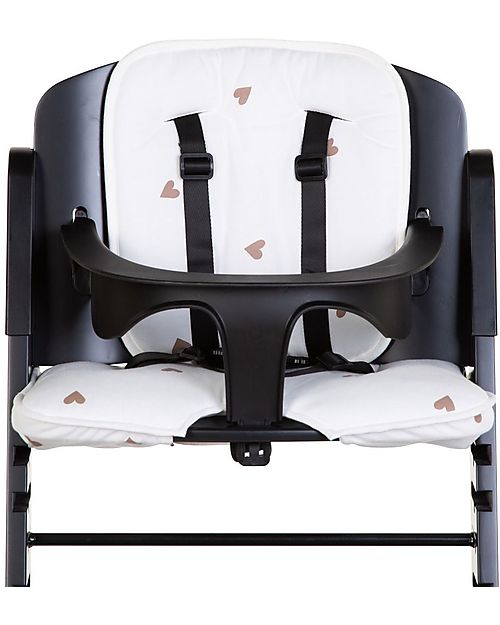 Childhome Cuscino per Seggiolone Evosit e Lambda - Jersey - Cuori Accessori per Seggioloni