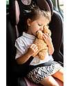 Childhome Cuscino Teddy Marrone per Cintura Auto - Chiusura a Strappo - Super Soffice! Accessori Seggiolini Auto