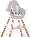 Childhome Cuscino Tricot per Seggiolone Evolutivo Evolu 2 Chair - Grigio Pastello Accessori per Seggioloni